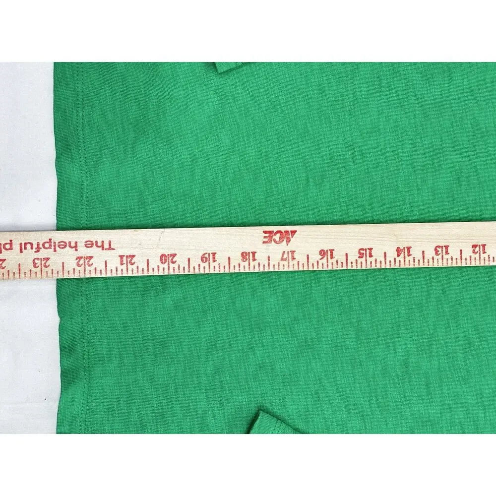 J.crew Cotton Button Detail Long Sleeve Shirt Women’s Size XS Green Cotton